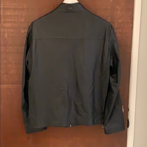 Boss Designer Men’s Leather Jacket - Picture 2 of 2